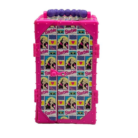 New Open Box Vintage 1994 Barbie Glamour on the Go Carry Case Lights Up #12255 - Picture 2 of 14